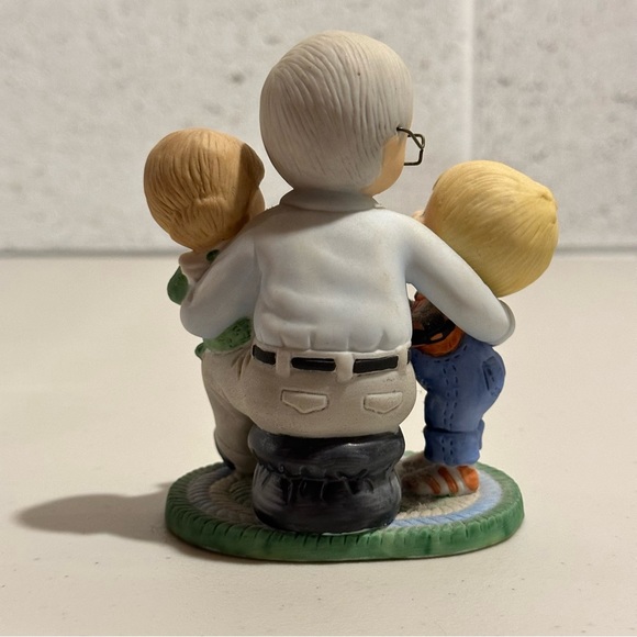 Enesco 1985 Grandpa and Grandkids Figurine, RARE, Country Cousins Kids - Picture 2 of 8